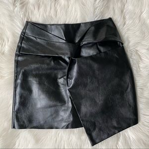 Lalavon faux leather mini skirt